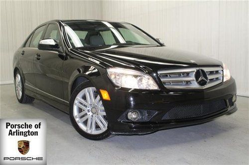2008 c300 black leather grey moon roof low miles clean fog lights power seats