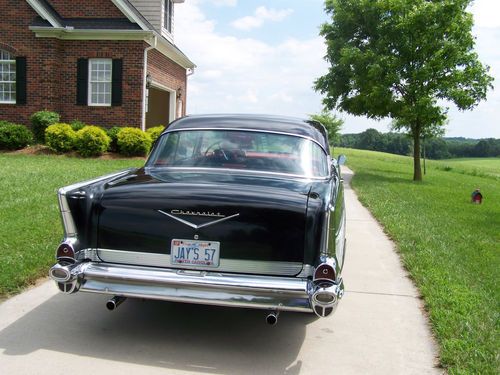 1957 black 2-door Bel Air hard top;, image 3