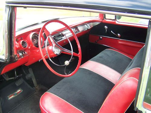 1957 black 2-door Bel Air hard top;, image 7