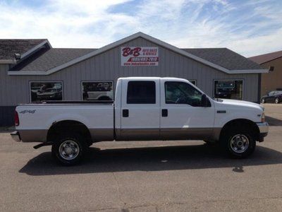 6.8l 4x4 lariat v10 shortbox, tan leather, crew cab, white one ton, trade in