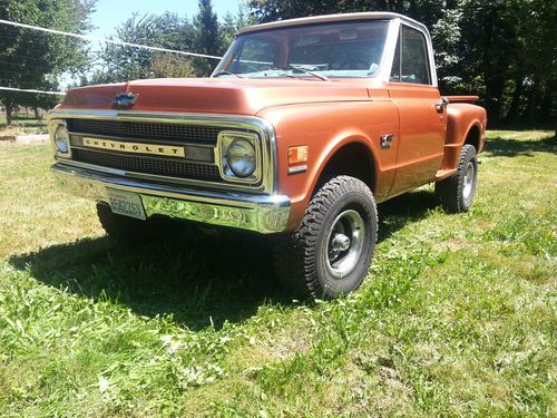 1970 chevrolet c10 stepside short bed 4x4 pickup 350/350