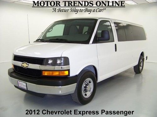 2012 chevy express g3500 15 passenger 6.0 v8 cruise rear ac am fm cd 25k