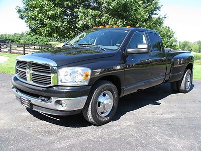 1 owner 2007 dodge 3500 5.9 cummins 6sp slt big horn quad cab only 33k miles nr!