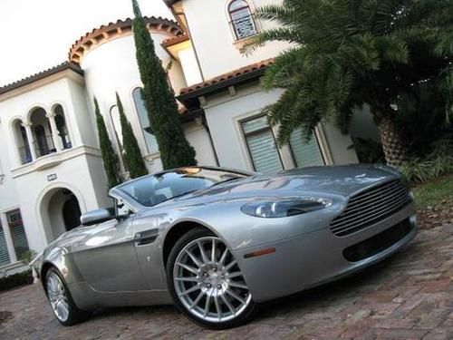 !!2007 aston martin v8 vantage roadster-red leather/auto/conv/navi/clean title!!