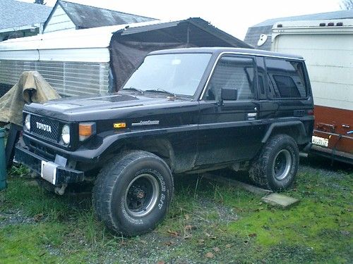 1987 toyota land cruiser bj70 sport utility 2-door 3.4l nice rig needs minor wrk