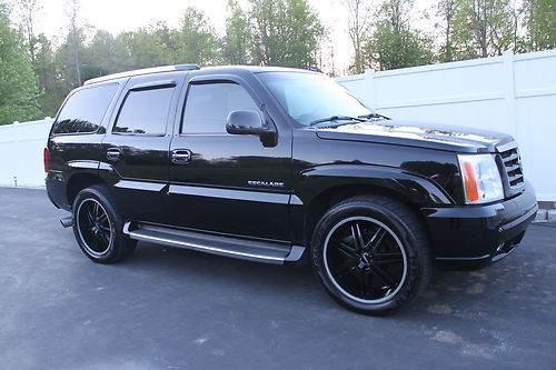 2003 cadillac escalade base sport utility 4-door 6.0l black 22" rims