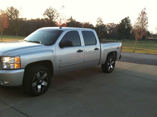 2011 chevrolet silverado lt 5.3 ltr silver automatic crew cab great condition