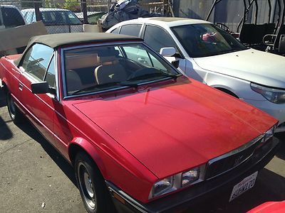 1986 maserati spyder zagato biturbo convertible w only 50k original miles