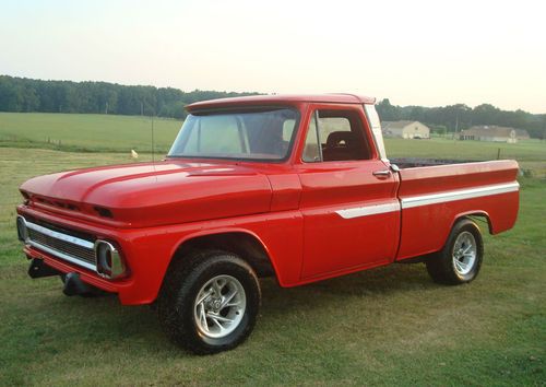 1966 chevrolet c10 custom cab swb fleetside pickup truck-solid easy project