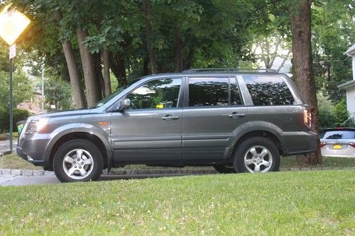 2007 honda pilot grey  suv 4wd ex-l  , leather, sunroof, roof rack, heated seats