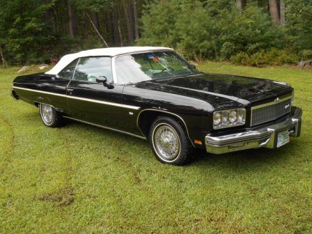 1975 chevy caprice classic convertable black/white