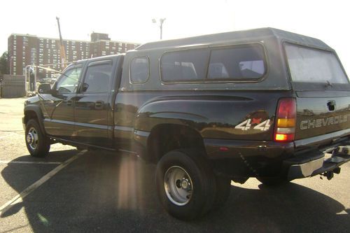 2002 Chevy Chevrolet Silverado 3500 LS Dually Crew Cab Pickup Duramax DIESEL NR, image 4