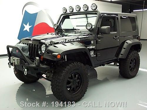 2007 jeep wrangler rubicon hard top 4x4 lifted auto 67k texas direct auto