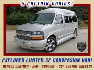 Rear dvd-heated leather-6 captain chairs-20" wheels-new tires-non smoker!