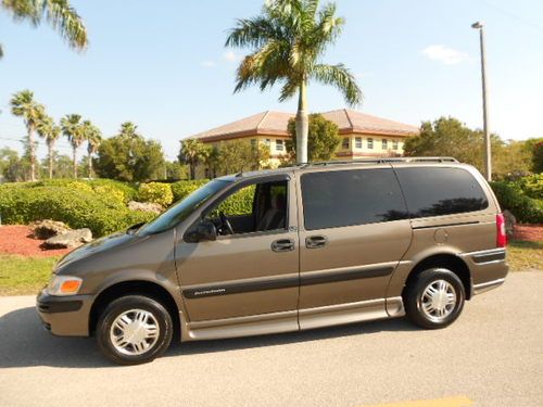 2004 chevy venture entervan braun in-floor handi-cap conversion! built in 2012!