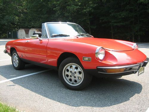 1972 alfa romeo spider 2 liter fuel injection