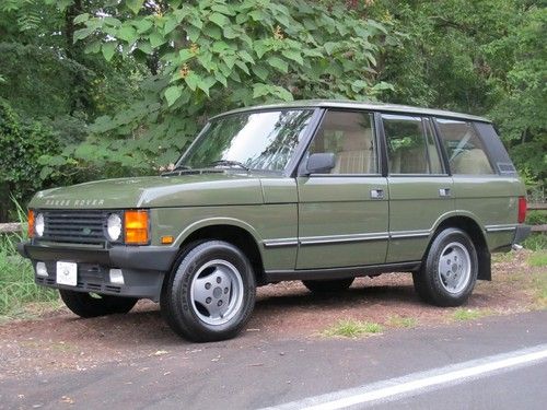 1990 land rover range rover ... one owner ... dealer serviced... excellent shape