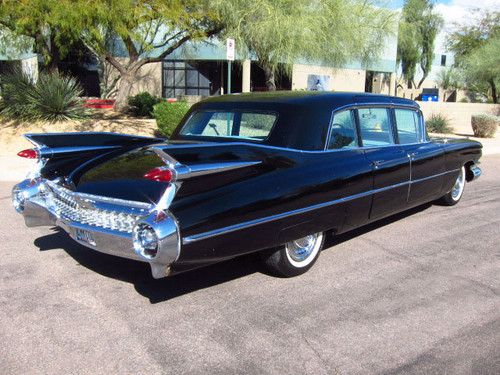 1959 cadillac fleetwood series 75 imperial 9 pass limousine - divider window!!!!
