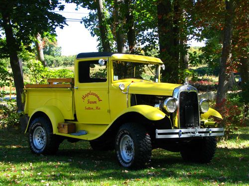 1930 model a pick up on bronco ii 4x4 chassis driver rat rod old school 1931 28