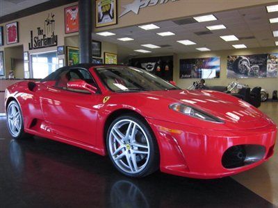 2005 ferrari f430 spider egear red on tan