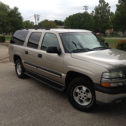 2003 chevrolet suburban ls, pewter outside, tan interior, original owner