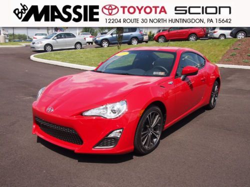 2013 scion fr-s 2-door 2.0l; 6-speed manual; excellent shape; super low miles