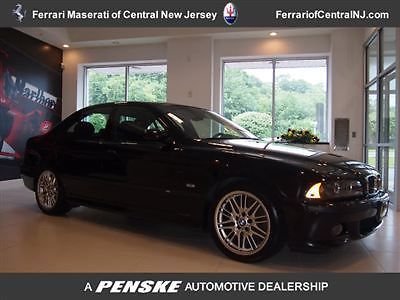 M5 sedan low miles manual transmission gasoline 5.0l dohc 32-valve v8 black