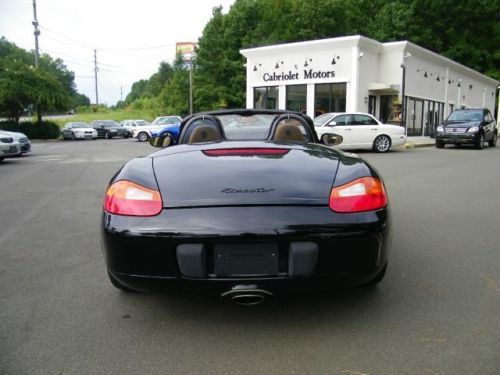 99 Boxster Leather RWD Mid engine 5 speed manual Black Tan Convertible Soft top, image 7