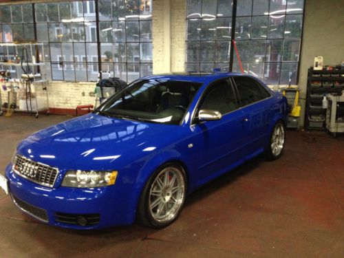 2004 audi s4 base sedan 4-door 4.2l nogaro blue interiour and exterior