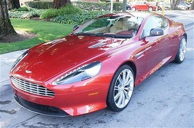 2013 aston martin db9,volcano red/tan, msrp:$206,940