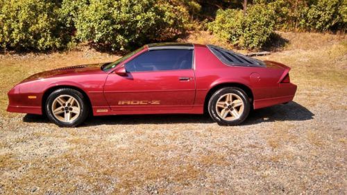 1986 chevrolet camaro z28 iroc-z one owner, 53713 actual miles, clean!