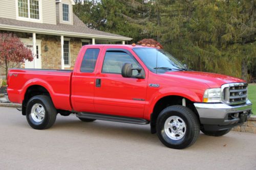 2002 ford f250 x-cab lariat 7.3l diesel 91k original miles 4x4 mint no reserve