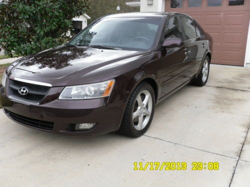 2006 hyundai sonata lx sedan 4-door 3.3l burgandy