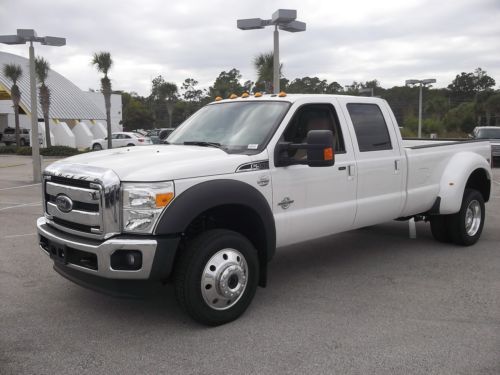NEW 2013 FORD SD F-550 6.7 V8 DIESEL 4X4 CREW CAB DRW LARIAT WITH A PICK-UP BED, image 2