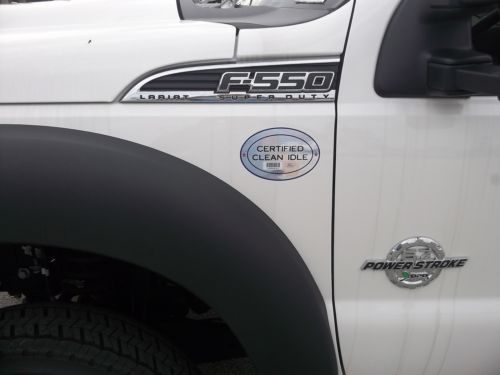 NEW 2013 FORD SD F-550 6.7 V8 DIESEL 4X4 CREW CAB DRW LARIAT WITH A PICK-UP BED, image 4