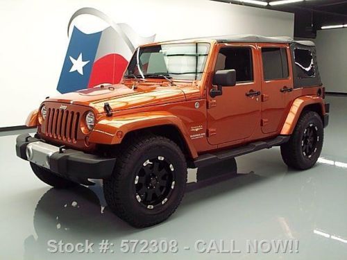 2011 jeep wrangler unltd sahara convertible 4x4 nav 48k texas direct auto