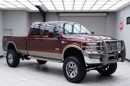 2006 ford f350 diesel 4x4 srw king ranch lifted 20s heated leather