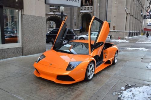 2008 lamborghini murcielago lp640 coupe 1 owner! 1700 miles! arancio atlas!