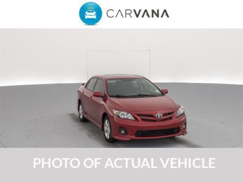 2012 corolla s red sunroof one owner bluetooth usb low miles warranty certified