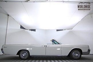 1967 lincoln continental convertible. triple white! beautiful! restored! v8!