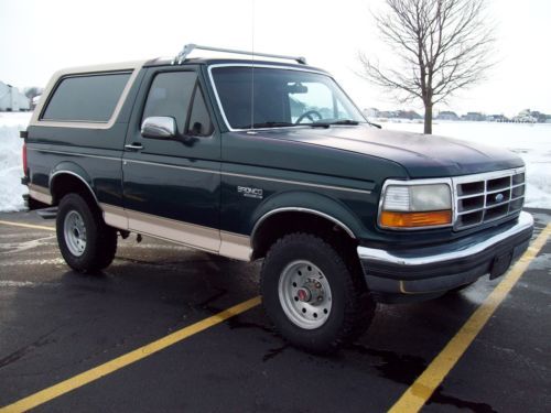 1992 ford bronco eddie bauer 4x4 xlt 5.8 351ci auto 158k miles