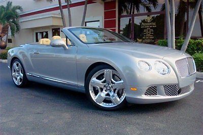 2012 bentley gtc convertible $254195 msrp mulliner continental gt one owner