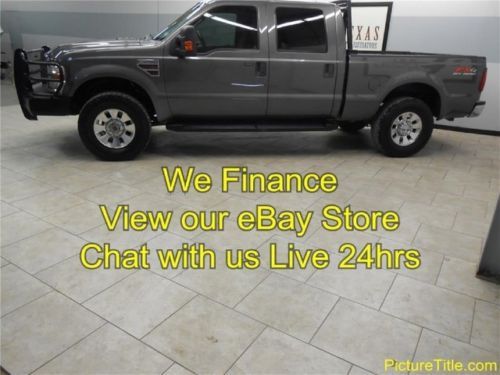 08 f250 lariat fx4 4x4 powerstroke diesel leather crew cab finance txtrk