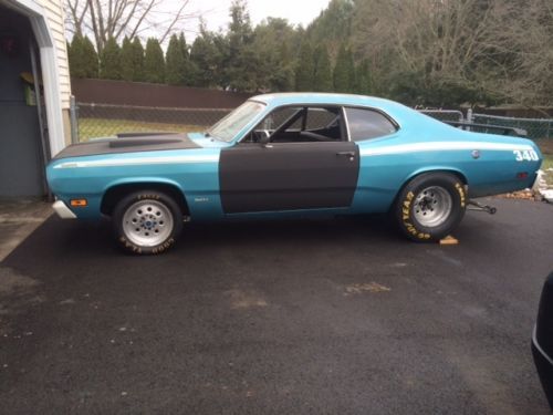 1970 plymouth 340 duster drag car