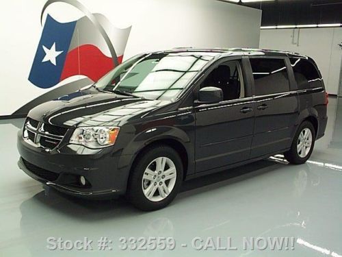 2012 dodge grand caravan crew stow n go dvd only 38k mi texas direct auto