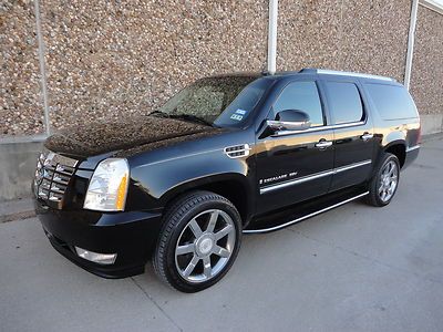 2008 cadillac escalade esv all wheel drive-navigation-moon-dvd-carfax certified