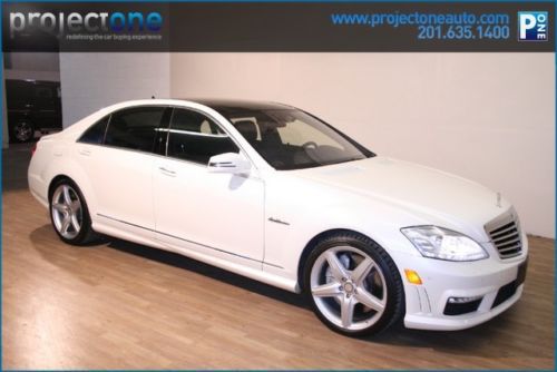10 s63 amg pano roof rear dvd ent nav backup camera white s550 s65 e63 cls63