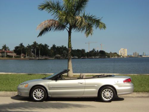 2001 chrysler sebring lxi convertible 2 owner non smoker must sell no reserve!!!