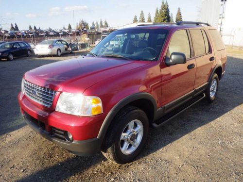 2003 ford explorer xlt sport utility 4-door 4.0l red clean title