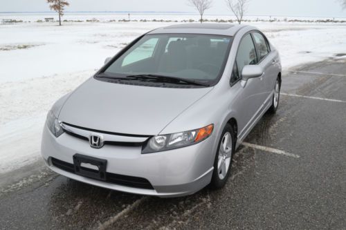 2006 honda civic ex sedan 4-door 1.8l navi/sunroof/rebuilt no reserve